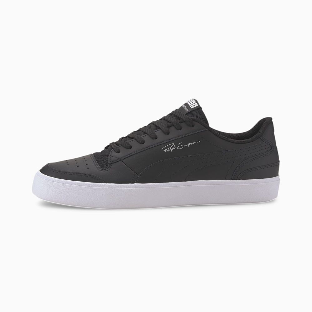 Puma Ralph Sampson Vulc Férfi Kosárlabda Cipő - Fekete/Fehér ( Hungary - IAZOF8492 )